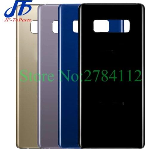 10Pcs 6.3" Back Glass Replacement For Samsung Galaxy Note8 Note 8 N950 Battery Cover Rear Door Housing Case 6 Colour + Sticker