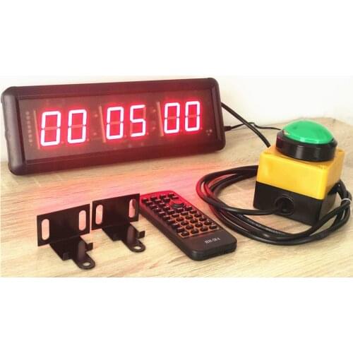 11 inch Remote Control Led Display Electronic Clock Stopwatch Interval Timer Precision Wall Clock For School Gym Training Timer