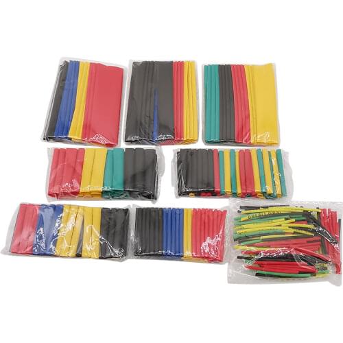 164/328/530 Pcs Heat Shrink Tube Kit Assorted Polyolefin Sleeve Tube Insulated Sleeve Tube Wire Cable Tube Kits