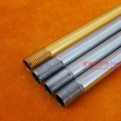 2PCS Lamp floor lamp chrome straight tubes connecting tube hollow teeth of two M10 outer tooth