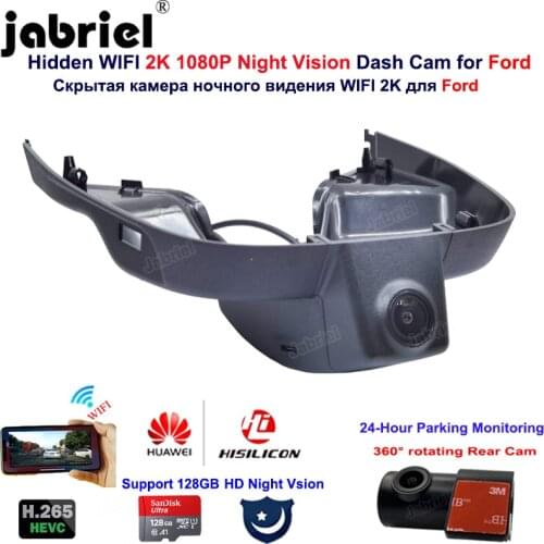 2K Full HD 1080P Hisilicon Car DVR Video Recorder Hidden Wifi Dash Cam Car Camera For Ford Focus mk4 2018 2019 2020 2021 2022