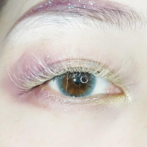 3D mink false eyelash stage portrait ice snow queen snow makeup fairy eye makeup realistic white eyelash