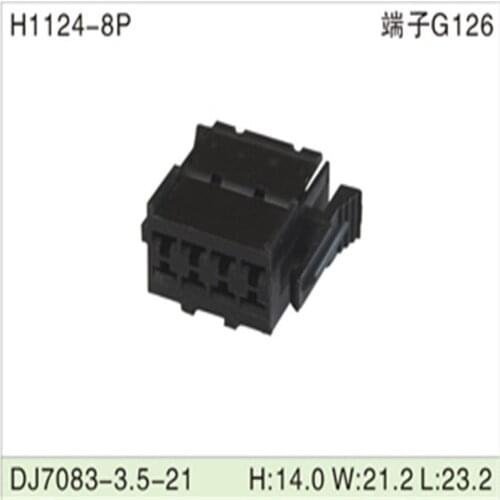 Free shipping 200pcs DJ7083-3.5-21 8Pin 3.5mm AMP Car Electrical Wire Connectors for VW,BMW,Audi,Toyota,NISSAN AND other