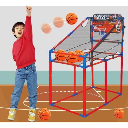 Children Indoor Plastic Basketball Rack Hoop Box Mini Basketball Sports Playground for Game
