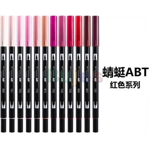 Tombow ABT Color Double Head Watercolor Brush, Soft Head Childrens Brush, Marking Pen for Students,Flexible Writing