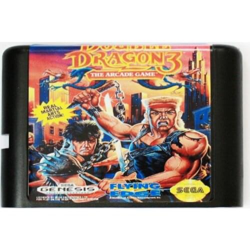 Double Dragon 3 16 bit MD Game Card For Sega Mega Drive For SEGA Genesis