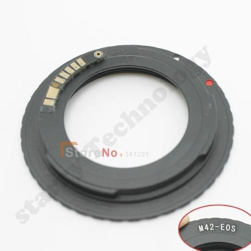 AF Confirm M42 Lens EF Rebel mount adapter ring For 6d 7d 350d 500d 600d 1000d 1100d rebel DSLR and Film SLR