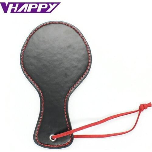 Roleplay Leather Spanking Paddle Flirt Clap Pat Ass Male Female Sex Toys For Bat Head Men Adult Couple Slave Game VP-PE005028A