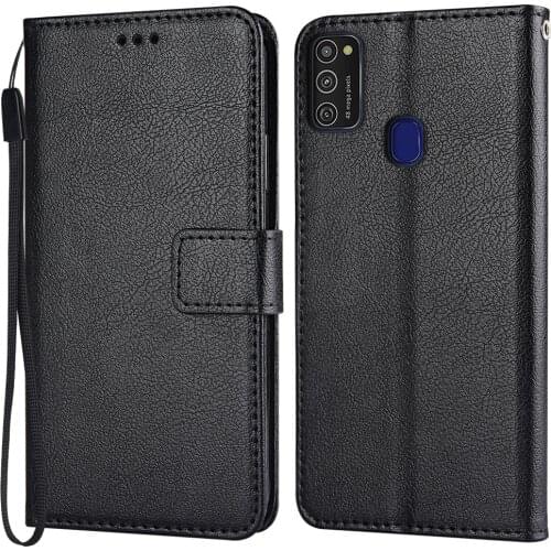 M21 Case Flip Leather Case on For Samsung Galaxy M21 M215F 6.4'' Cover on For Samsung M21 M 21 Back Case Etui