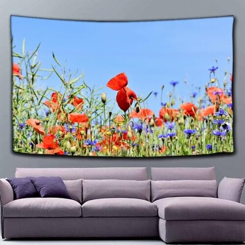 Beautiful Flowers Tapestry Home Bedside Decoration Cloth Tapestry Tapestry Beach Towel