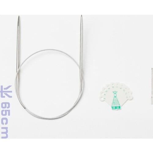 Ring Needle Knitted Tools Length 65cm Steel Wire Loop Needle Wool Needle Stainless Steel Steel Needle Loop Needle