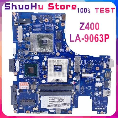 KEFU LA-9063P Motherboard For Lenovo VIWZI-Z2 LA-9063P Z400 Laptop Motherboard Z400 Mainboard Original Test GT740M-2G