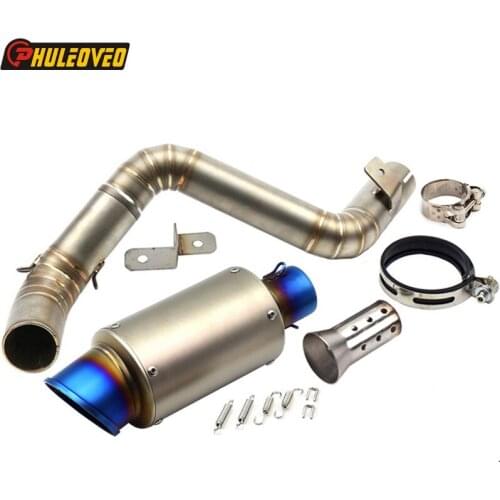 Motorcycle Exhaust Muffler System Mid Link Pipe for KTM Duke 125 Duke 200 Duke 250 Duke 390 12-16 Motorbike Muffler Escape Leak