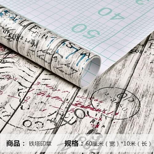 PVC Wall Stickers Contact Paper Furnitures Home Decor DIY Waterproof Self-adhesive Retro-Stickers Wallpapers Living Room Pasters