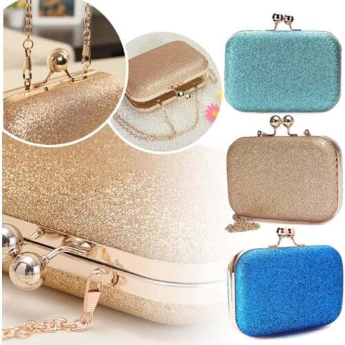 2019 new Women Evening Bag Glittered Clutch Wallet Wedding Purse Party Banquet Shoulder Messenger Bags FA$B Women bag