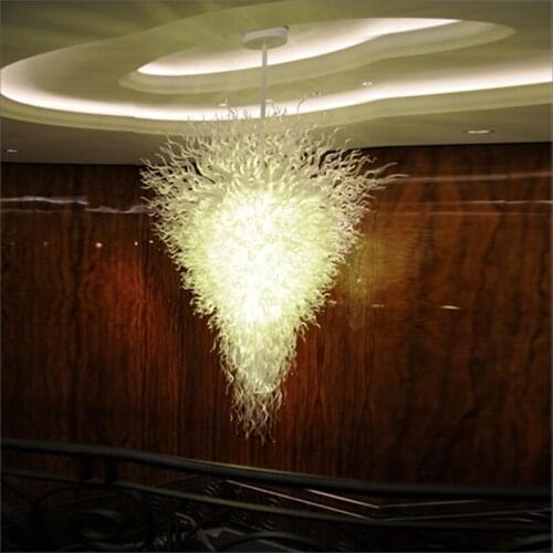 New Arrival Cheap Price Small Chandelier Lighting Multicolor LED Hand Blown Glass Pendant Chandeliers