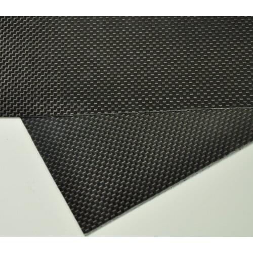 100mmX250mmX0.3mm 100% RC Carbon Fiber Plate Panel Sheet 3K Plain Weave Glossy Hot For RC Airplane