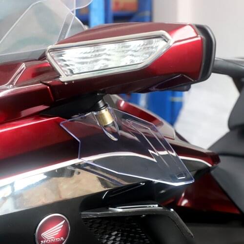 Clear and Dark Grey Adjustable Upper Air Deflector Set For Honda Goldwing 1800 GL1800 F6B GL 1800 2018+up Motorcycle Accessories