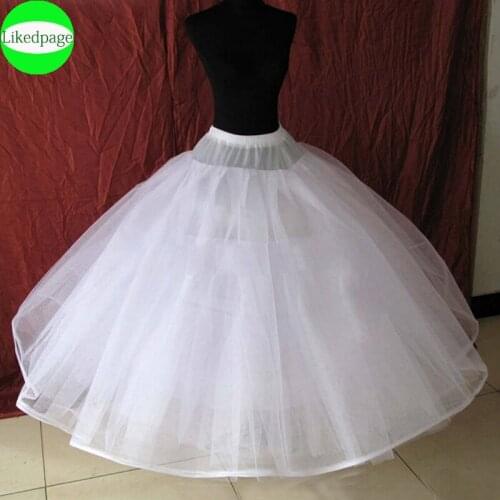 8 Layers No Bone White Tulle Puffy Petticoat Underskirt For Wedding Dress Bride Gown 2021 Jupon Mariage Accessories Enagua