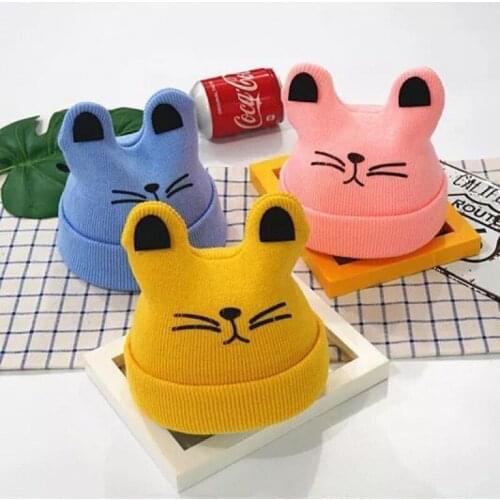 Baby hat autumn 0-16 months new thick and cute baby hooded cap men and women warm childrens hat