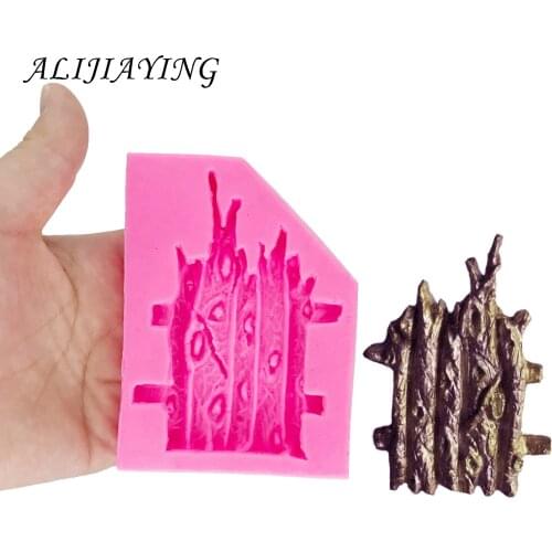 Wood tree Branch cake molds Silicone Fondant Mold Cake Decoration Tools Chocolate Baking Sugarpaste Craft Bakeware D1375