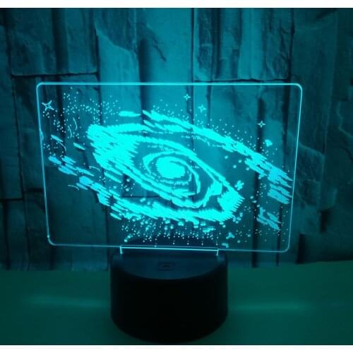 Universe 3d Night Light Colorful Vision Lamp Space Planet 16 Color Remote Control Creative Gift Usb Nightlight