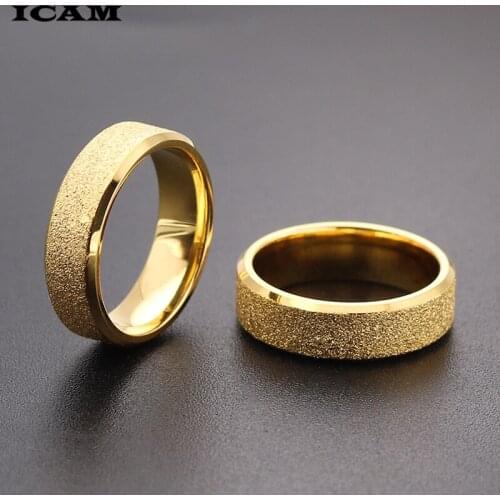ICAM 2019 Hot Unique Ring Punk Matte Ring for women Finger Ring Stainless steel Ring Best Selling