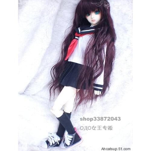 1/6 1/4 1/3 BJD Student sailor suit Shirt + Skirt set for SD clothing BJD doll accessories,Not included doll,shoes,wig,and other