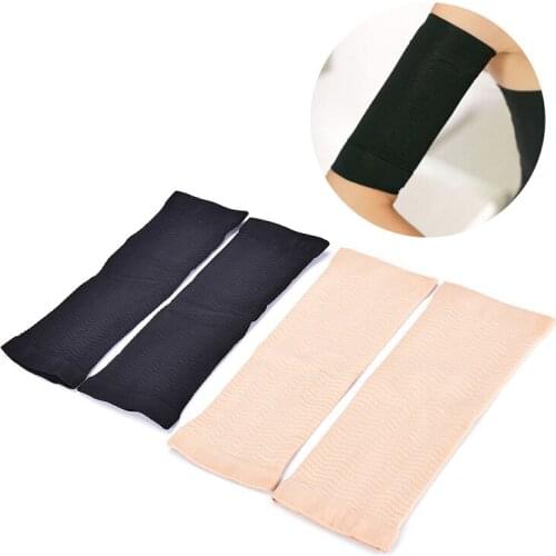 1Pair Women Arm Shaping Sleeves Ladies Elastic Slimming Shaperwear Female Solid Targets Cellulite Tone Up Arm Shaperwear