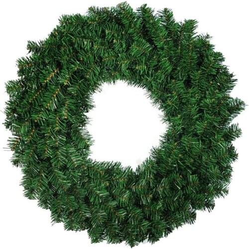 1 Pcs 50Cm Artificial Pine Wreath Garland For Front Door Window Fireplace Christmas Decoration