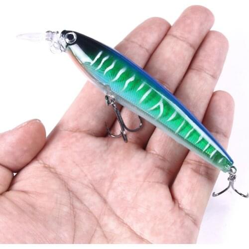 1PCS Laser Minnow Fishing Lures 11.5cm 16.5g Isca Lifelike Artificial Hard Bait Bass Pike Carp Wobblers Fishing Tackle