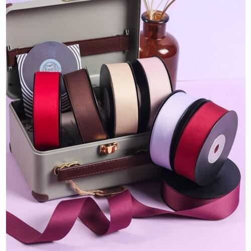 25MM 10yards Ribbon Wedding Party Decoration Polyester Ribbon Gift Wrapping Hair Bows DIY Christmas Ribbon