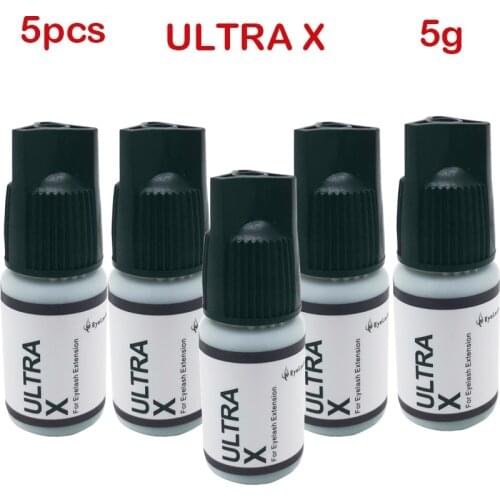 5pcs Wholesale ULTRA X Glue Master For Eyelash Extension 5g Made In Korea For Professional Use Dry Time 1-2S Retention 7-8 Weeks