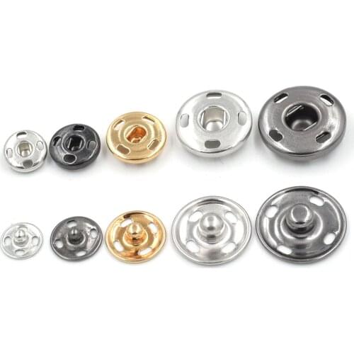 50PCS/ LOT 8mm-17mm metal Brass snaps. 4 hole dark buckle. Clothing & Accessories. Copper snap. Down buttons Leather rivets