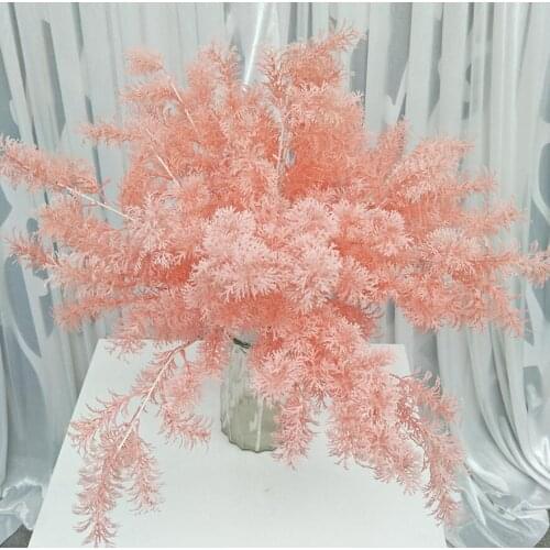 6pcs 60cm Artificial Rime Flower Branch For Plant Wall Wedding Landscape Archway Ceiling Home Hotal Office Bar Decorative
