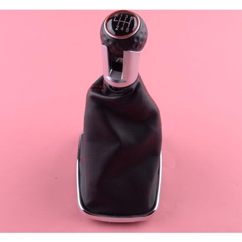 6 Speed Interior Center Gear Shift Knob Gaiter Boot Cover Fit For VW Golf MK4 GTI R32 Jetta Bora 1999 2000 2001 2002 2003 2004