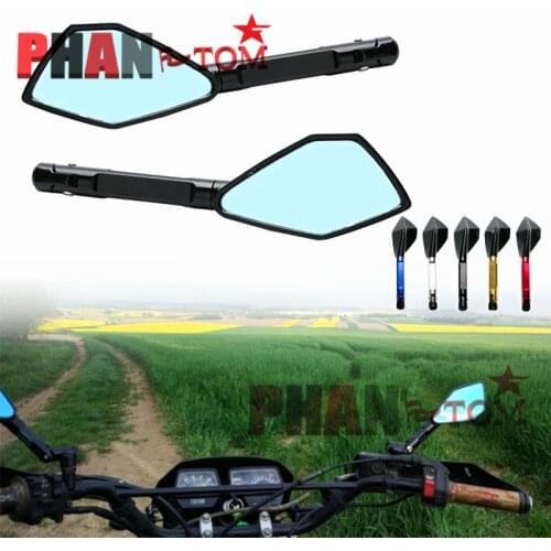 CNC Aluminum motorcycle rearview Side mirror For honda yamaha Kawasaki z250 z400 Suzuki Ducati