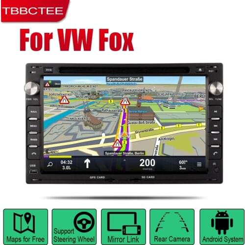 TBBCTEE Android Car Radio Stereo GPS Navigation For Volkswagen VW Fox 2003~2011 Bluetooth wifi 2din Car Radio Stereo Multimedia