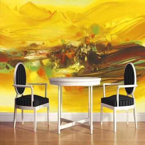 Milofi custom large wallpaper mural 3D hand-painted abstract oil painting living room bedroom background wallpaper mural