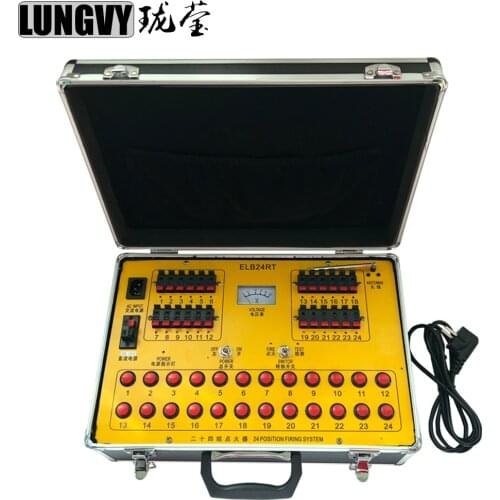 Fast Shipping 24 Groups Boxing Hand Control+Digital Igniter For Firework Fountain Electric Ignition Pyro Mini Machine Indoor