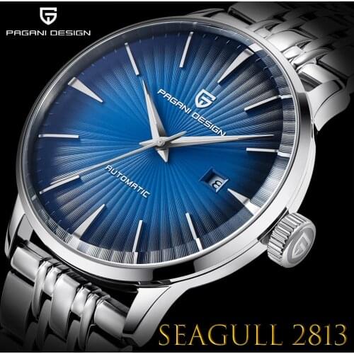 PAGANI Design Automatic Mens Mechanical Watches Fashion Stainless Steel Strap Luxury Watches Mens Top Brand Waterproof Watches