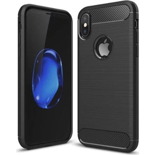 Case For iPhone 8 Plus Carbon Fibre Soft TPU Material Silicon Phone Cases For iPhone 5 5s 6 6s 7 8 Plus X Back Cover Funda Copa