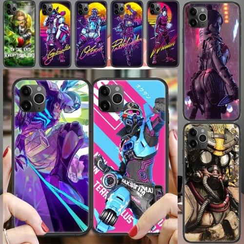 Apex Legends Game Phone Case Cover Hull For iphone 5 5s se 2 6 6s 7 8 12 mini plus X XS XR 11 PRO MAX black art bumper luxury