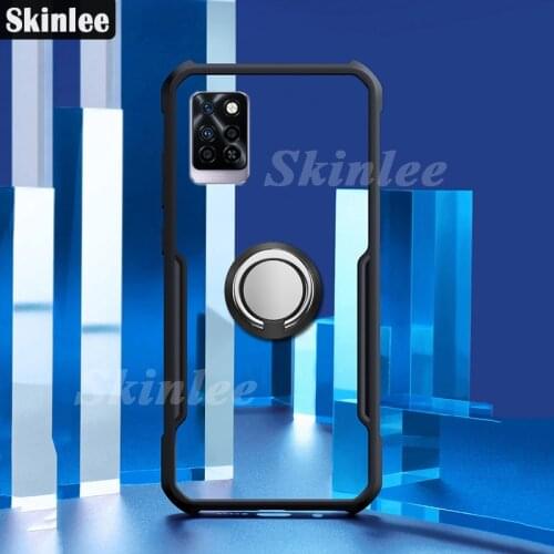 Skinlee For Infinix Note 10 Pro Case Official Original Shockproof Clear With Ring Frame Airbag Cover For Infinix Note10 Pro Case