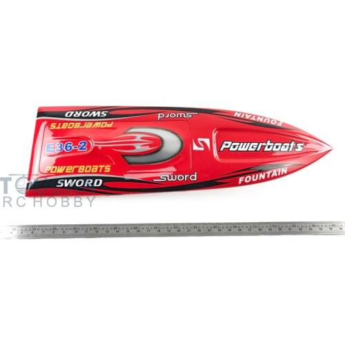 E36 KIT 30" Electric RC boat Well Painted Fiber Glass Monohull Boat Hull only for Advanced Player Red TH02648