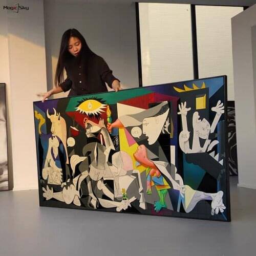 Guernica Picasso Painting Aesthetic Decor Nordic Home Decoration Modern Abstract Canvas Wall Art Decorative Painting Living Room