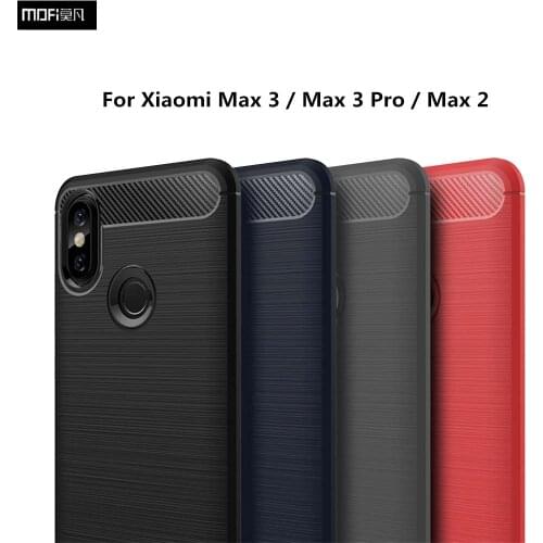For Xiaomi Mi Max 3 Case MOFI Soft Case Heavy Shockproof Carbon Phone Case For Xiaomi Mi Max 2 3 Pro Bumper Cover Protector