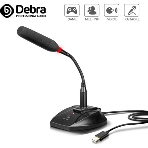 UM-30 USB desktop condenser microphone with monitoring interface, 50cm range clear radio, used for lectures, games, hosting, etc