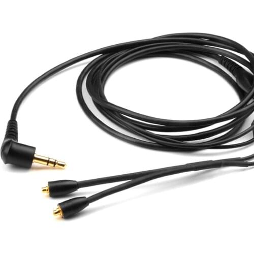 MMCX SE535 Original Upgrade Silver and Black Gray Plated Cable Detachable Wire for Shure SE215 SE315 SE846 UE900 LZ A4 Earphone