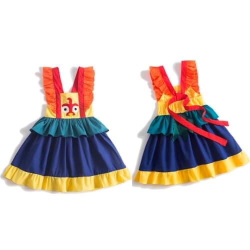 Girls Hei Hei Twirl Dress, Hei Hei Dress inspired Moana Summer dress Children dresses Children clothes girl